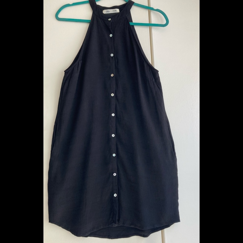 Sunday Stevens black dress no sleeves size S